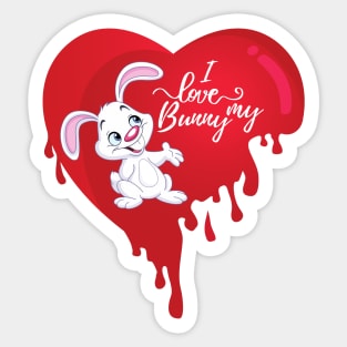 I LOVE MY BUNNY Sticker